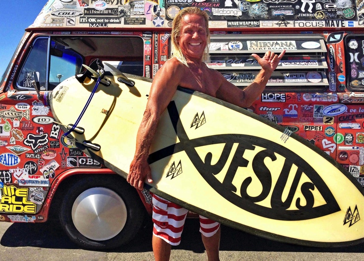 The Jesus Surfer, Huntington Beach, Surf City
