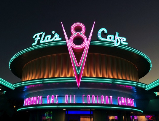 Flo's V8 Cafe, Disney California Adventure, Jeff King Photography, iPhone 5S